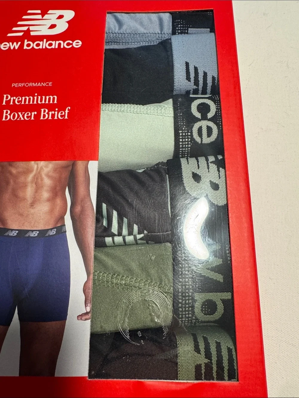New Balance Boxer Briefs Mens Large 6 Pack